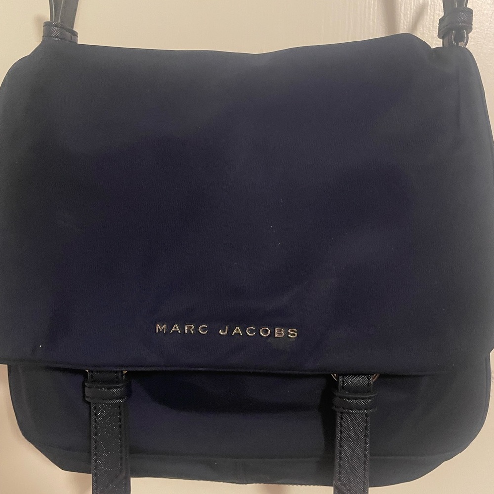 Marc Jacobs Navy Blue Messenger Bag with Wallet